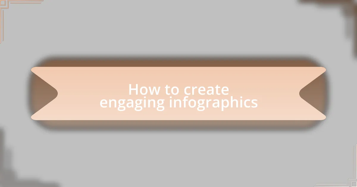 How to create engaging infographics