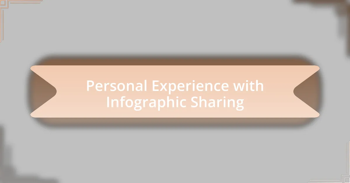 Personal Experience with Infographic Sharing