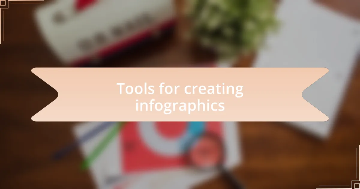 Tools for creating infographics