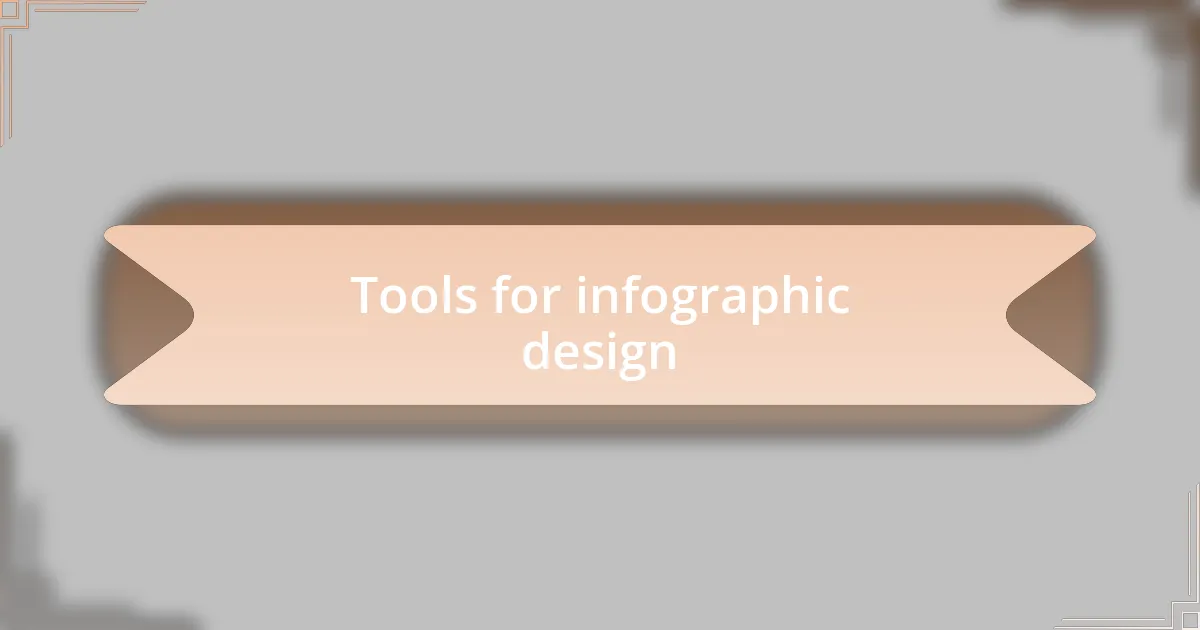 Tools for infographic design